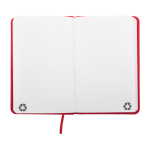 Zápisník s deskami z RPU kůže A6 REPUK BLANK červená