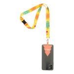 Lanyard s držákem mobilního telefonu RPET na zakázku Subyard Mobile Xmas Safe