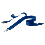 Lanyard s kovovou karabinkou KAPPIN modrá tmavá