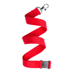 Lanyard s kovovou karabinkou KAPPIN červená