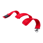 Lanyard s kovovou karabinkou KAPPIN červená