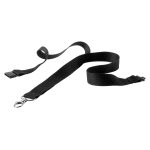 Lanyard s kovovou karabinkou KAPPIN černá