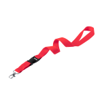 Lanyard s oddělitelnou karabinkou KUNEL červená