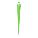 Lanyard polyesterový s kovovou karabinou NECK zelená limetková