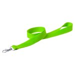 Lanyard polyesterový s kovovou karabinou NECK zelená limetková