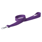 Lanyard polyesterový s kovovou karabinou NECK fialová