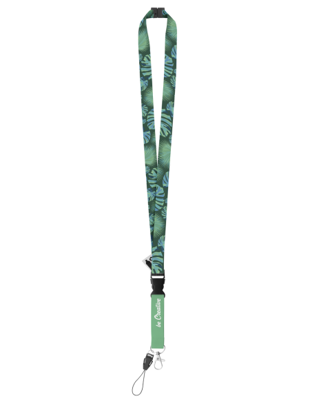 Lanyard se sublimací na zakázku SUBYARD D SAFE RPET