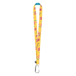 Lanyard se sublimací na zakázku SUBYARD XL RPET stříbrná