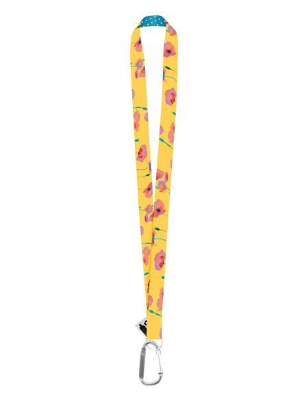 Lanyard se sublimací na zakázku SUBYARD XL RPET modrá