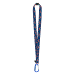 Lanyard se sublimací na zakázku SUBYARD XL SAFE RPET modrá