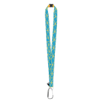 Lanyard se sublimací na zakázku SUBYARD XL SAFE RPET stříbrná