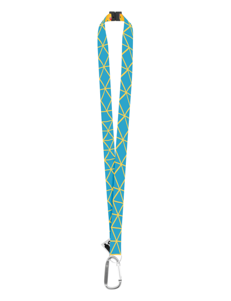 Lanyard se sublimací na zakázku SUBYARD XL SAFE RPET červená
