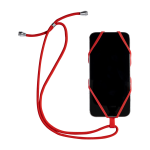 Lanyard s držákem na mobil SEBLY červená