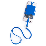 Lanyard s držákem na mobil a kreditní kartu VELTUX modrá