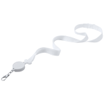 Lanyard s držákem na skipas LEMER bílá