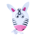 Vak na záda v pouzdru ve tvaru zvířátka NOAH zebra bílá