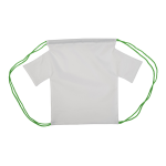 Vak na záda pro děti ve tvaru trička CreaDraw T Kids zelená