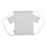 Vak na záda pro děti ve tvaru trička CreaDraw T Kids RPET bílá