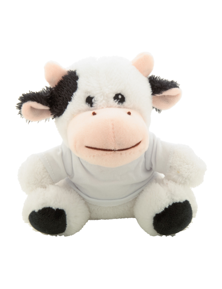 Plyšová kráva RPET Remoo bílá