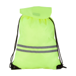 Vak na stažení šnůrkou s 2 reflexními pásky CARRYLIGHT bezpečnostní žlutá