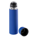 Termoska s pogumovanou úpravou Rubusta modrá