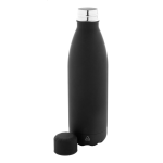 Láhev s pogumovaným povrchem Refill Soft černá