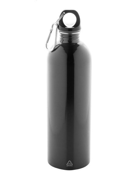 Láhev z recyklované nerezové oceli s karabinou 750 ml