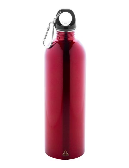 Láhev z recyklované nerezové oceli s karabinou 750 ml