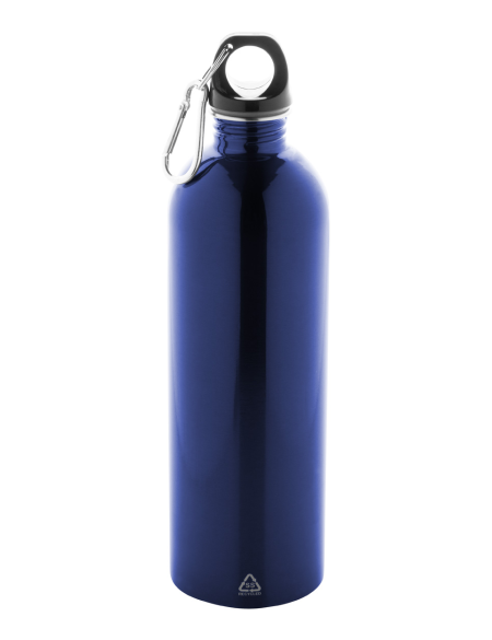 Láhev z recyklované nerezové oceli s karabinou 750 ml