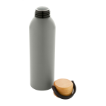 Láhev s bambusovým víčkem 600 ml Zoboo šedá