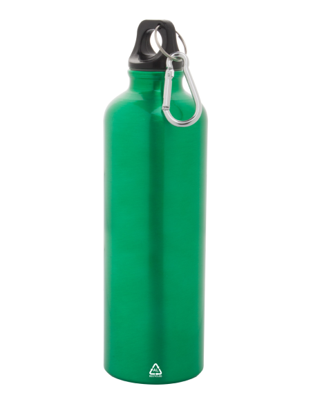 Láhev z recyklovaného hliníku s karabinkou Raluto XL zelená