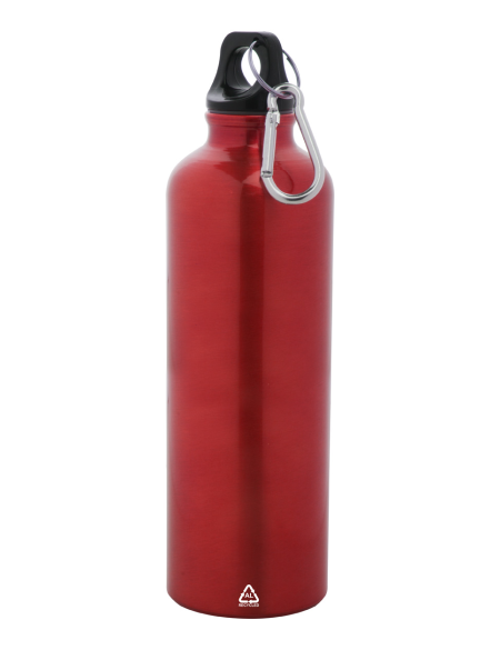 Láhev z recyklované nerezové oceli s karabinou 750 ml