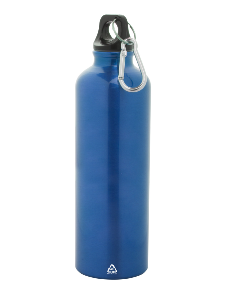 Láhev z recyklované nerezové oceli s karabinou 750 ml