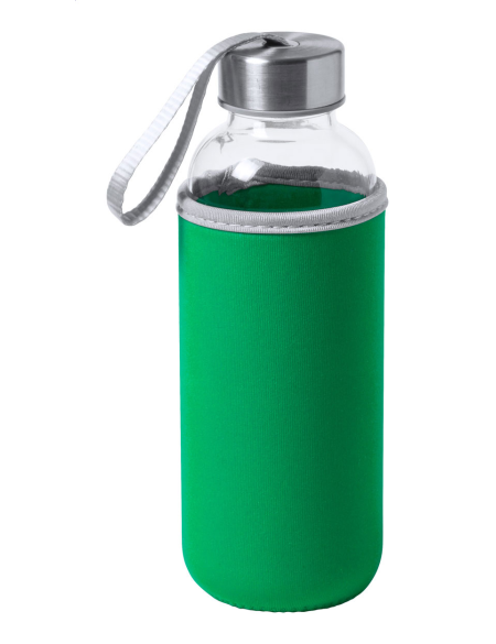 Láhev skleněná s barevným neoprenovým obalem