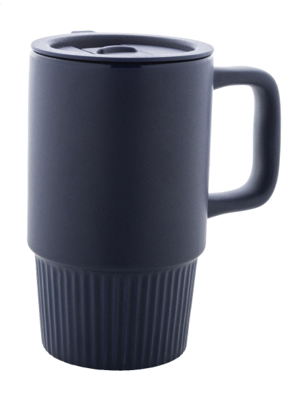 Termohrnek s matným povrchem Freyja modrá tmavá