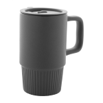 Termohrnek s matným povrchem Freyja šedá tmavá