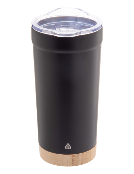 Termokelímek s bambusovým dnem 600 ml Icatu XL černá