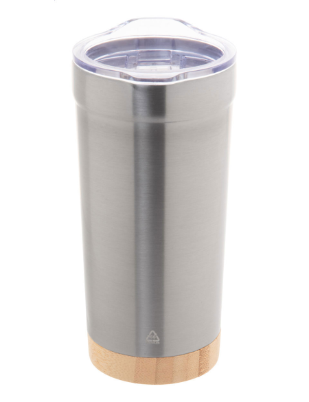 Termokelímek s bambusovým dnem 600 ml Icatu XL stříbrná