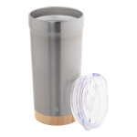Termokelímek s bambusovým dnem 600 ml Icatu XL stříbrná