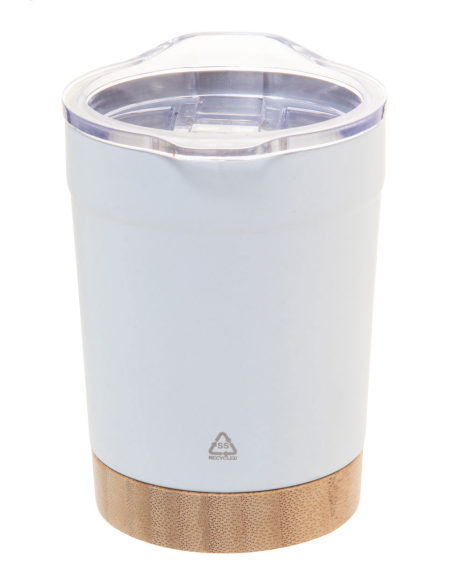 Termokelímek s bambusovým dnem 300 ml Icatu bílá