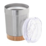 Termokelímek s bambusovým dnem 300 ml Icatu stříbrná