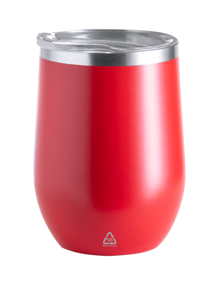Termokelímek s nerezové oceli 350 ml Rebby červená