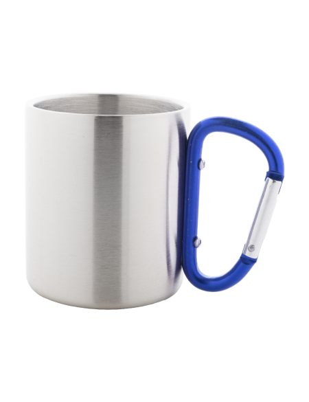 Hrnek z nerezové oceli s karabinovým uchem