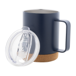 Termohrnek s dnem z přírodního korku Corgox modrá tmavá