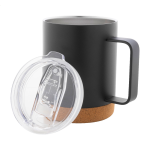 Termohrnek s dnem z přírodního korku Corgox černá