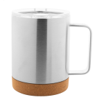 Termohrnek s dnem z přírodního korku Corgox stříbrná