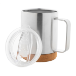 Termohrnek s dnem z přírodního korku Corgox stříbrná