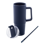 Termohrnek z recykl. plastu Renley modrá tmavá