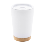 Termokelímek s bambusovým dnem Dellio bílá