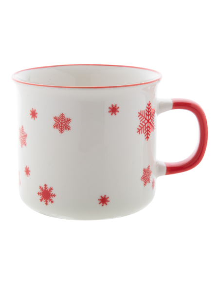 Hrnek vánoční retro Nakkala bílá